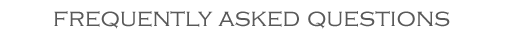 Frequently Asked Questions